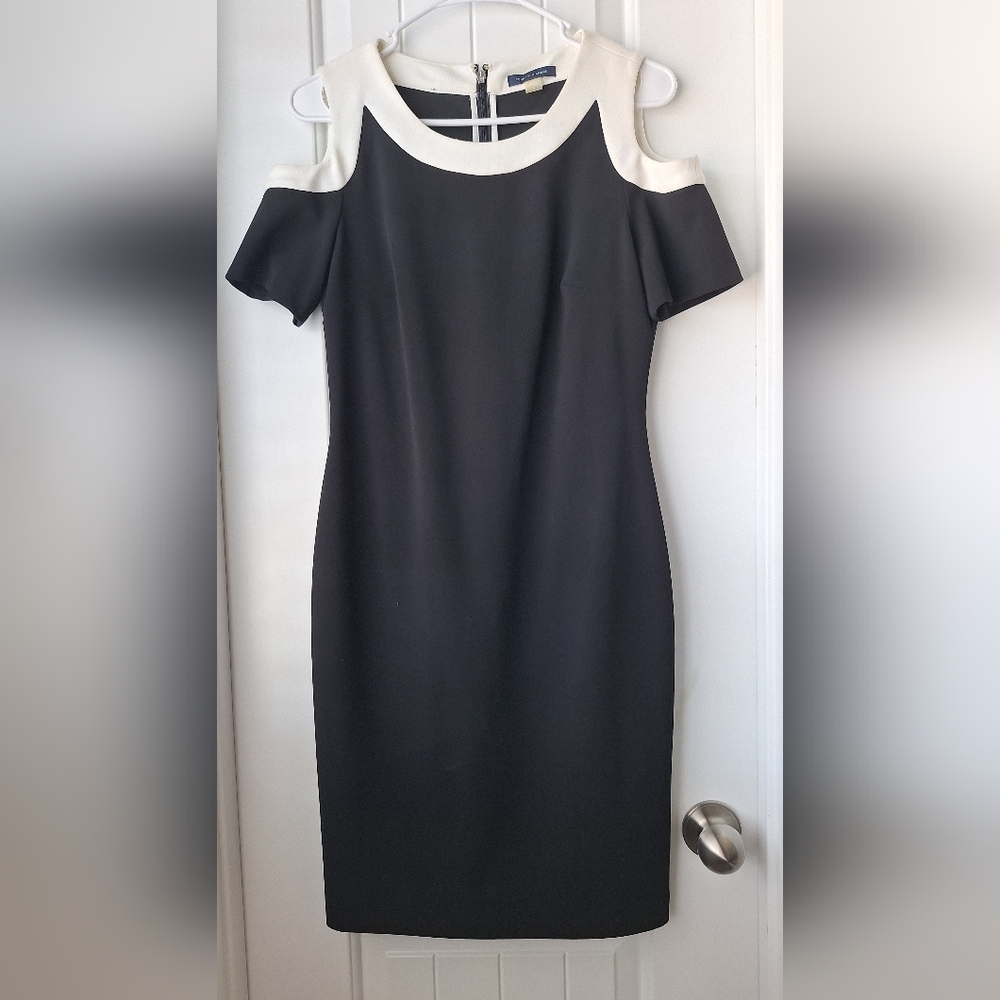 Elegant Black and White Dress